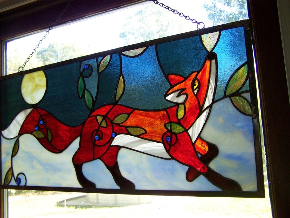 Лев Лифшиц витраж лиса