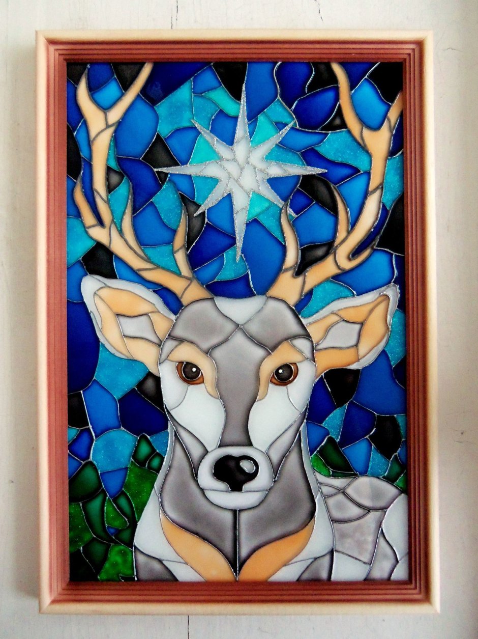 Витраж животные