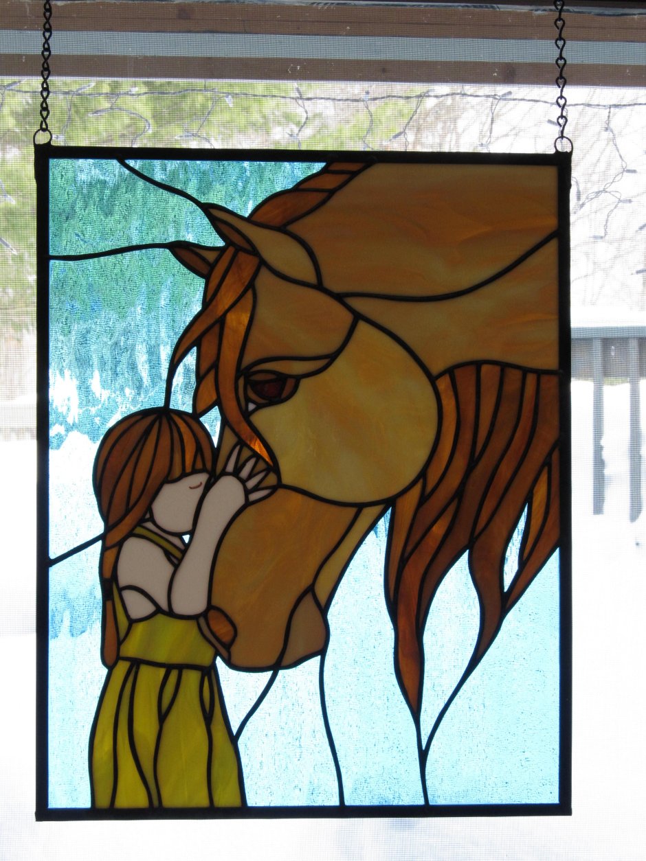 Витраж люди