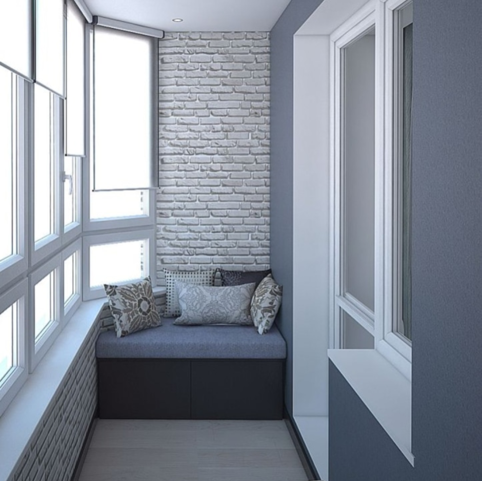 Стены на балконе