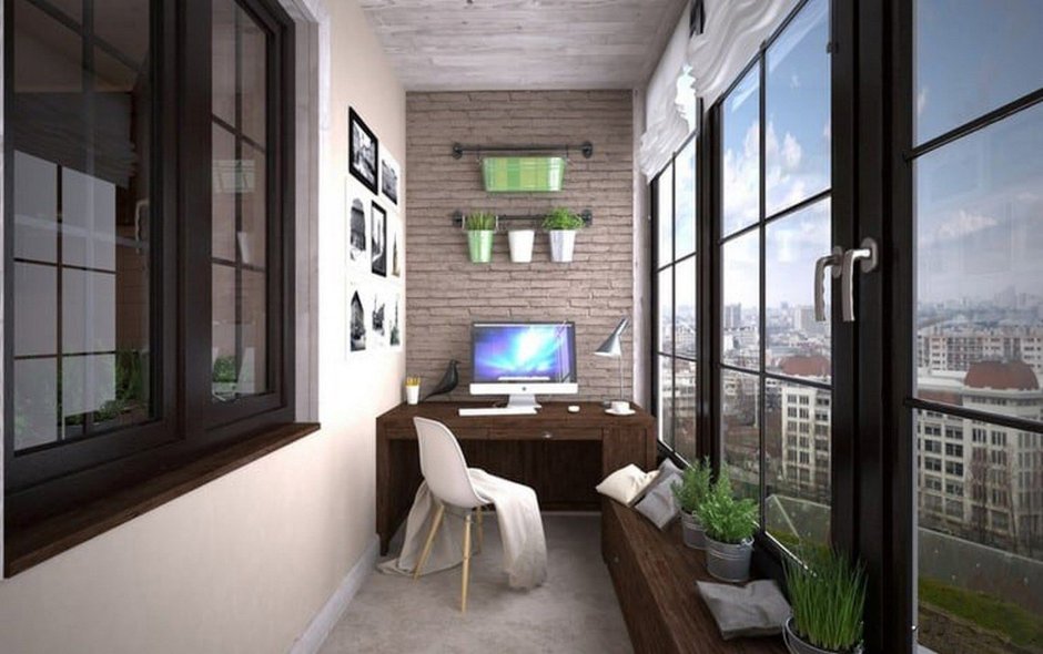 Балкон лофт 3м