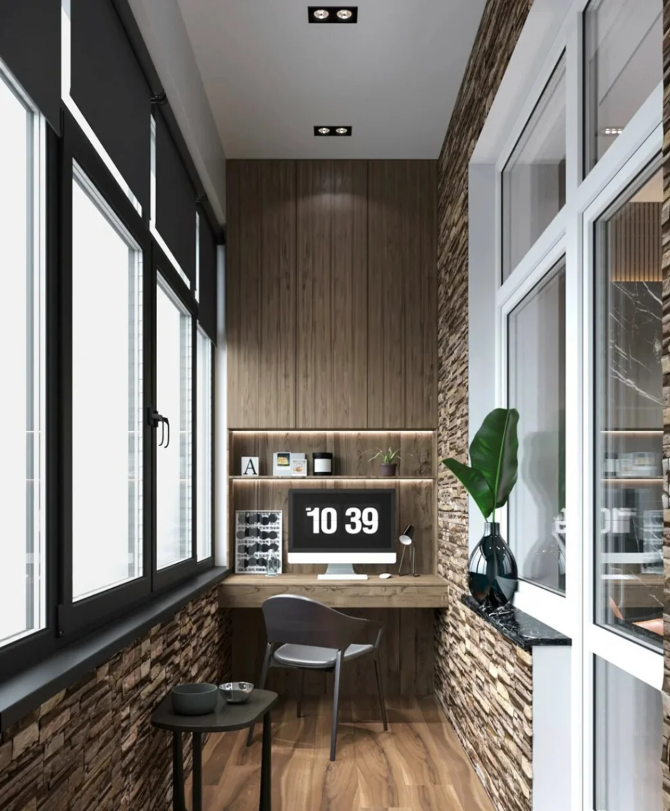 Лоджия в строгом стиле