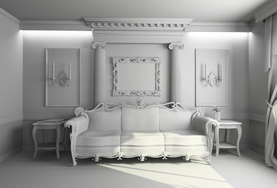 Панели из гипса