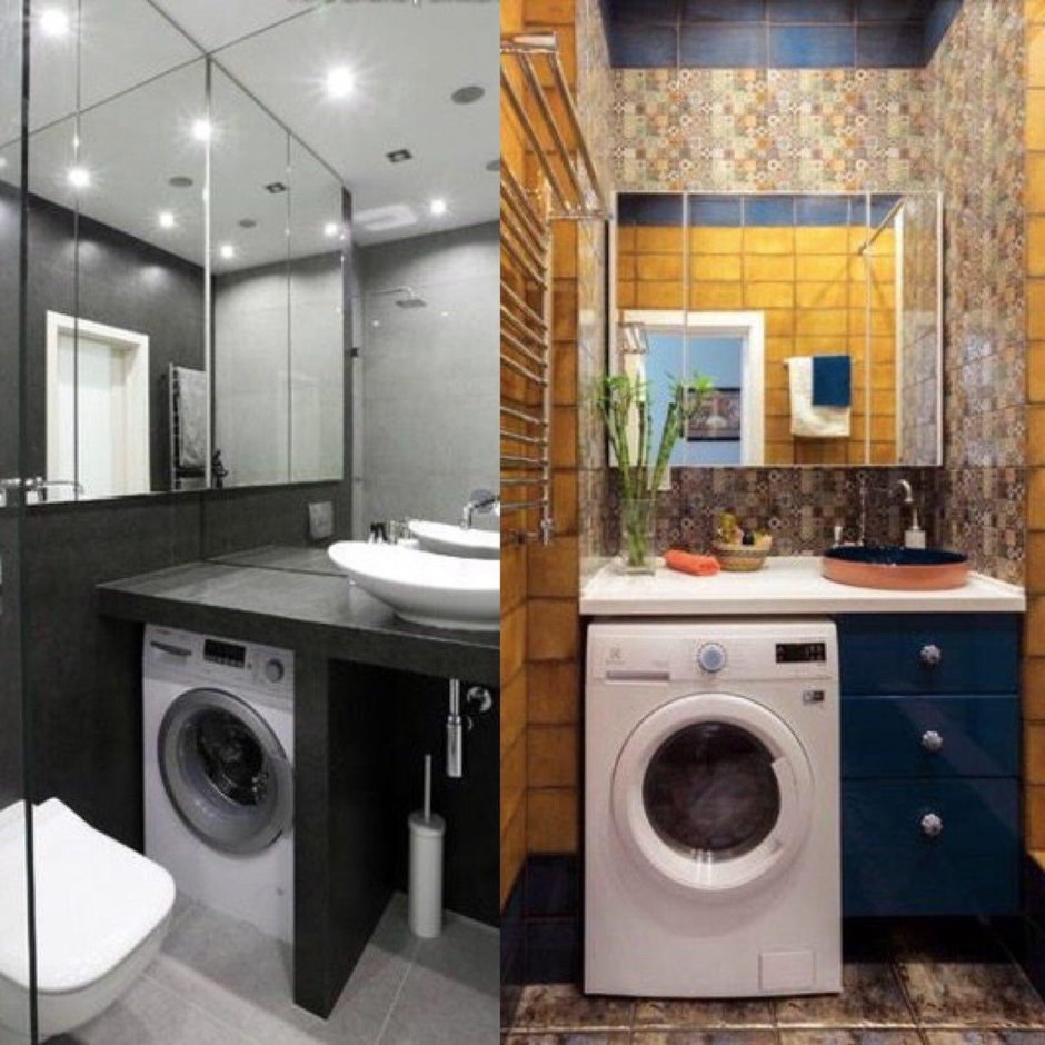 Стиральная машина в интерьере