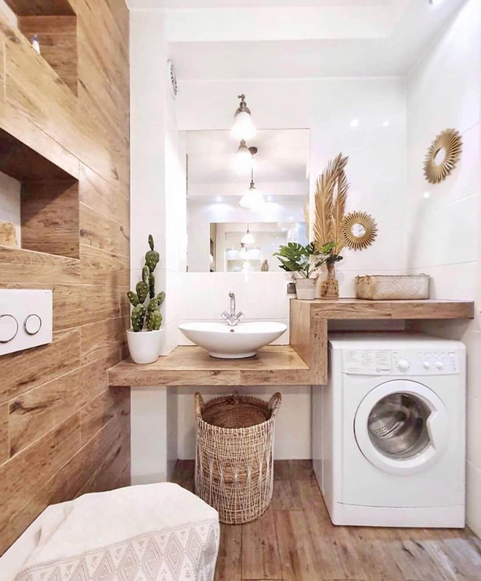 Ванная комната со стиральной машиной