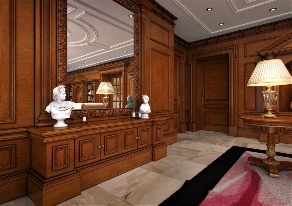 Деревянные панели в английском стиле