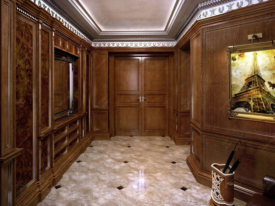 Деревянная панель в классическом стиле