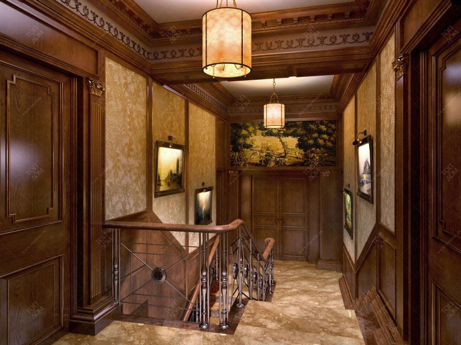 Прихожая в викторианском стиле