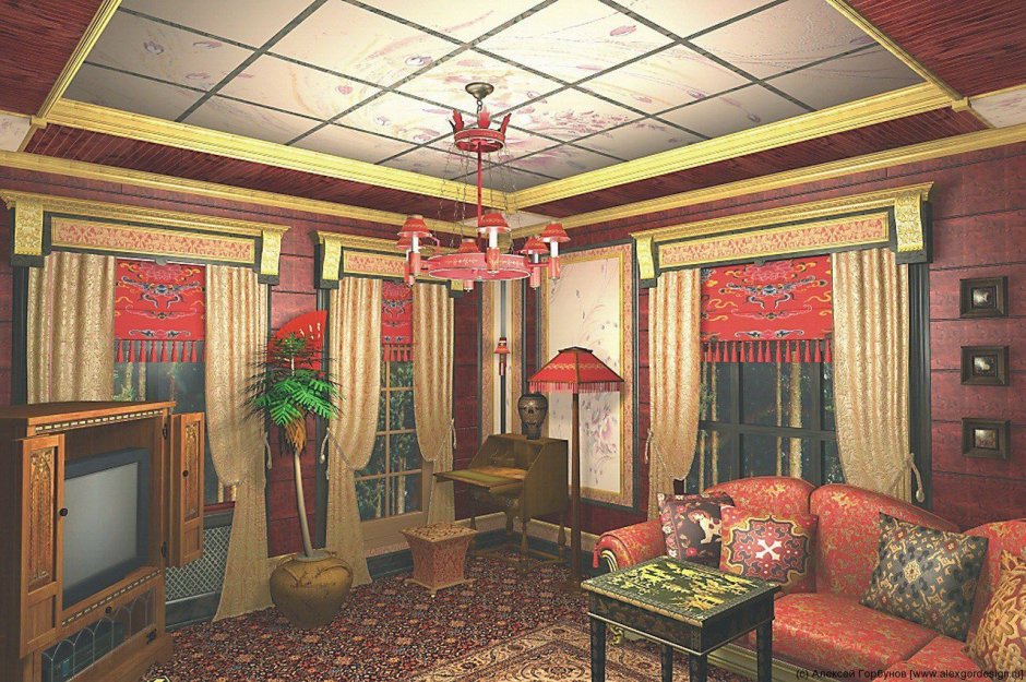 Едальни древнего Китая интерьер