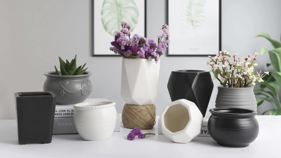 Горшок Марбл цветочный