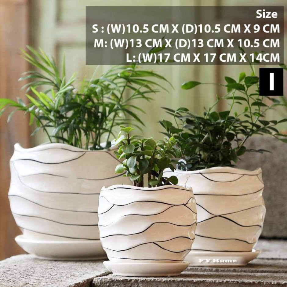 Керамические кашпо для цветов