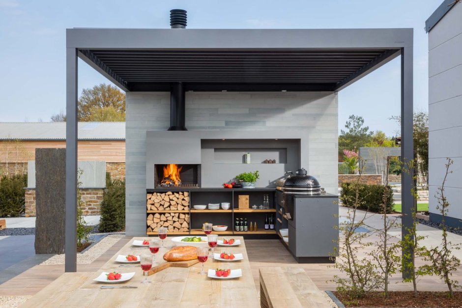 Летняя кухня на даче своими руками