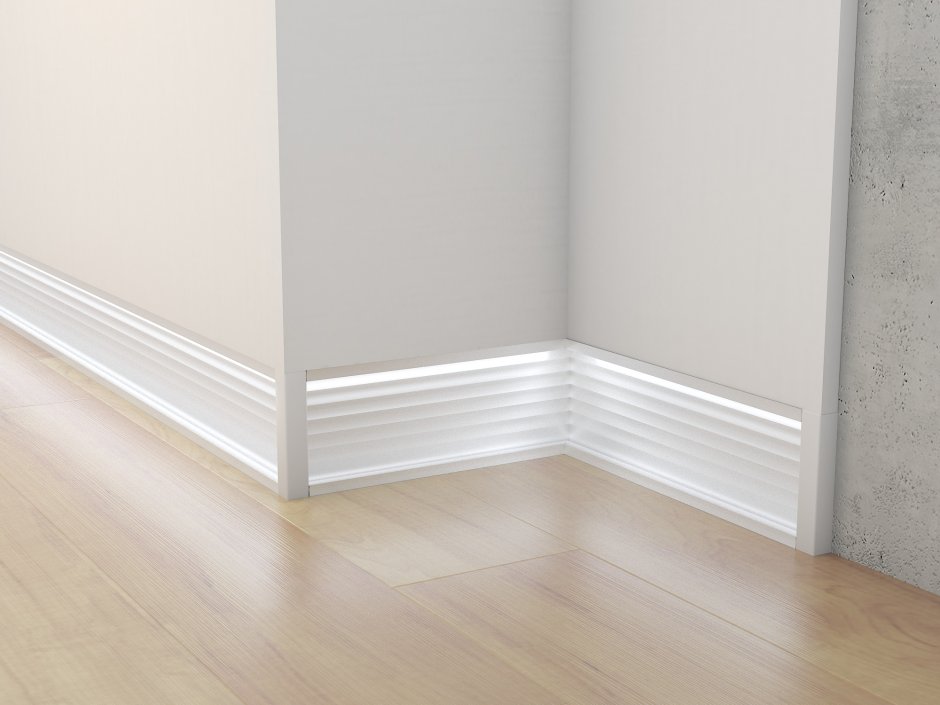 Плинтус с подсветкой напольный