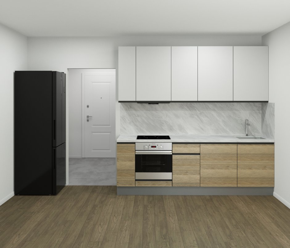 Кухня светлое дерево