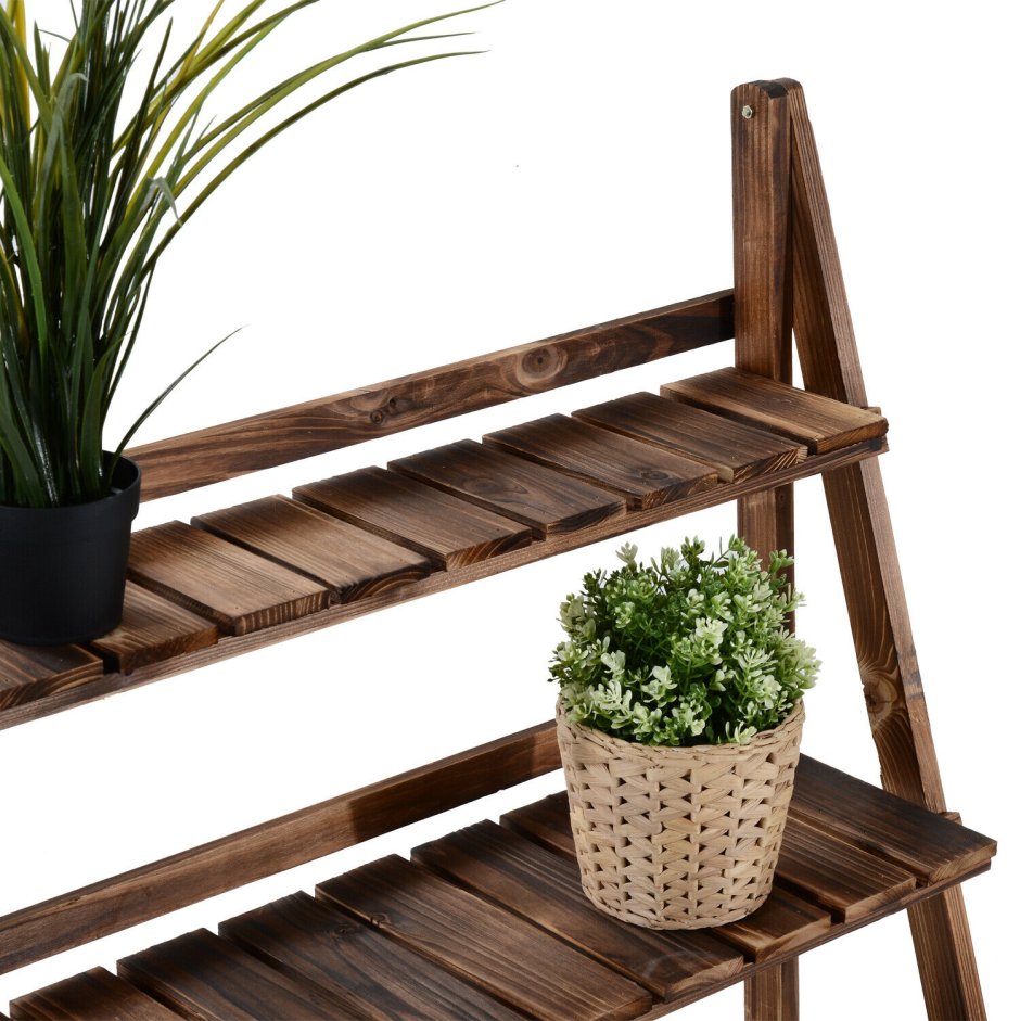 Деревянная подставка под цветочный горшок