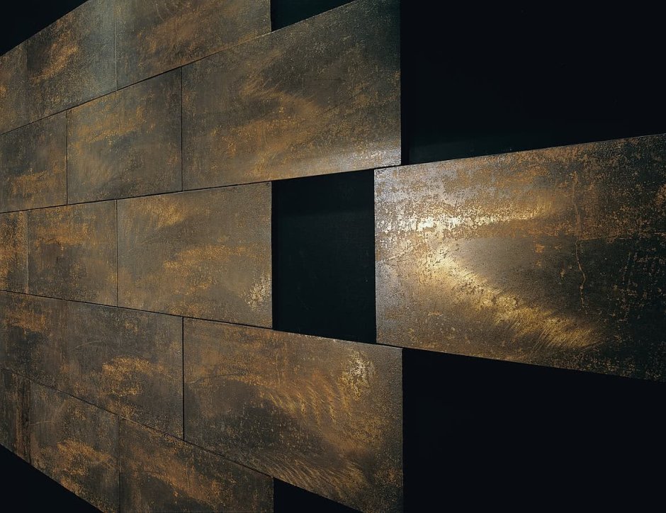 Крупноформатный керамогранит под металл