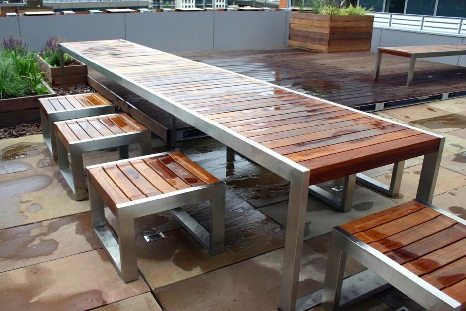 Оригинальные деревянные столы