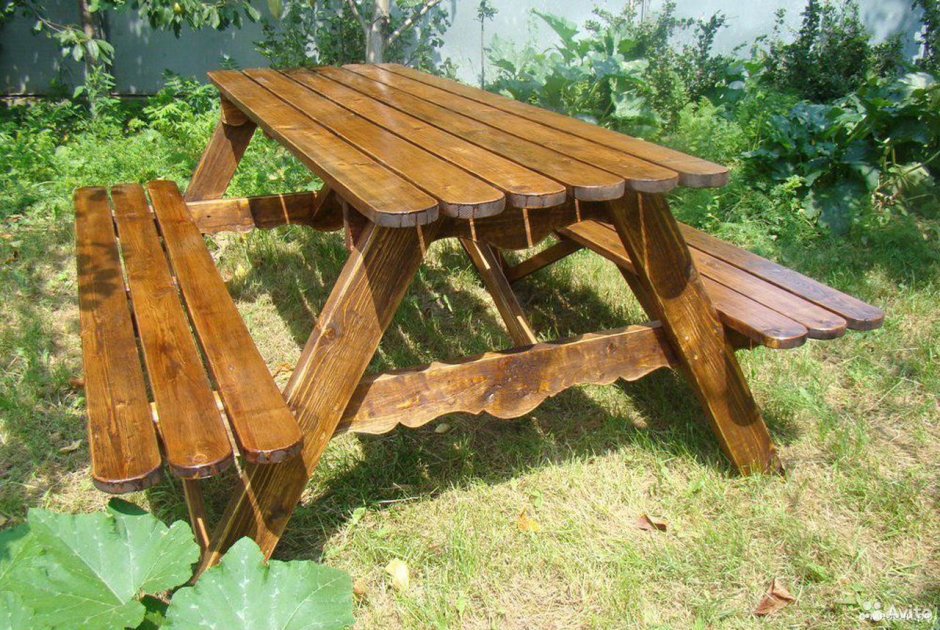 Садовая мебель из дерева