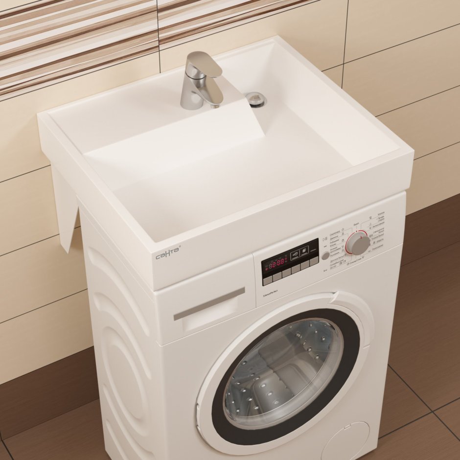 Раковина Санта Юпитер 900117 60 x 50 см над стиральной машиной