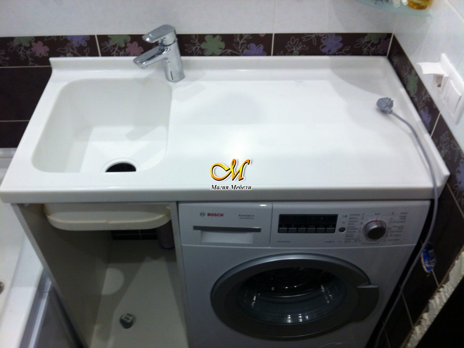 Мойка под стиральную машину 90 см