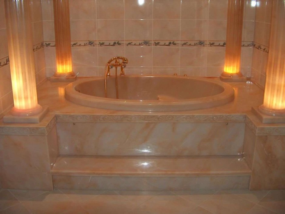 Ванны из литьевого оникса