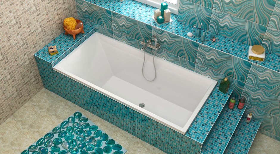 Ванна из искусственного камня marmo bagno Милано