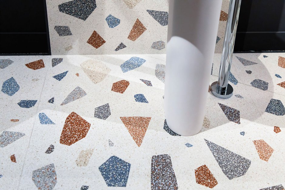 Porcelanosa белая плитка терраццо