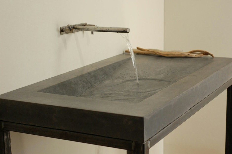 Бетонная столешница с раковиной