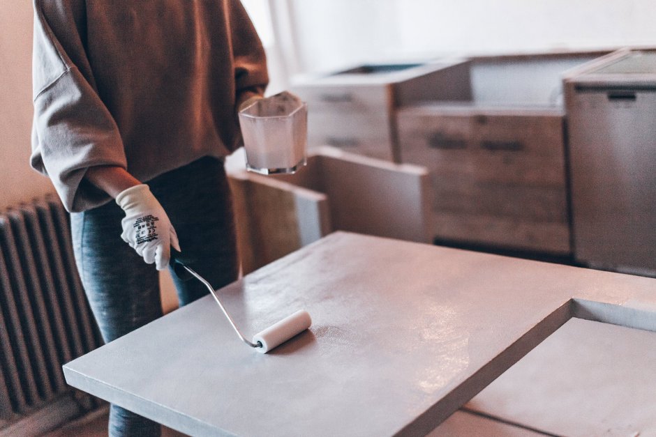 Микроцемент столешница