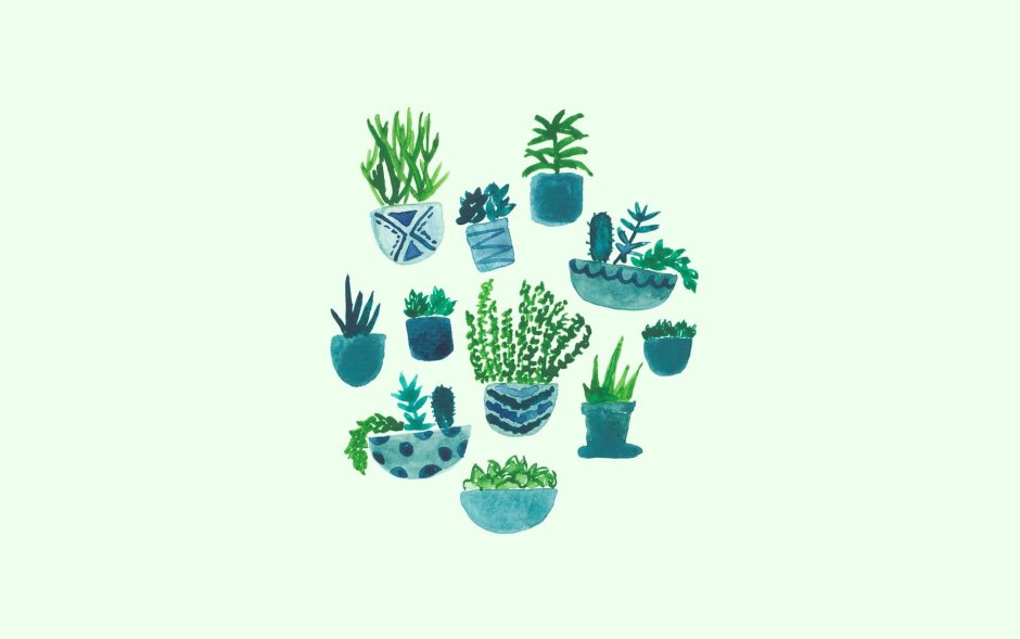 Эстетичный фон с растениями