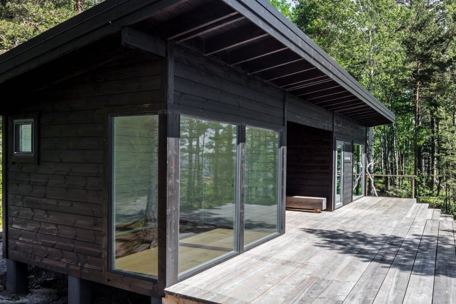 Tiny House с односкатной крышей