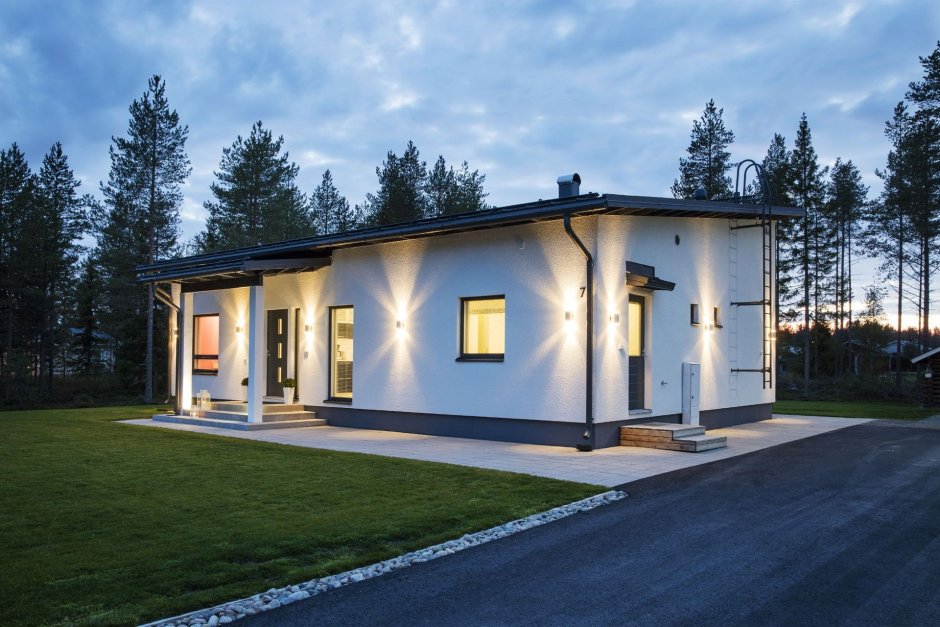 Односкатная крыша Honka