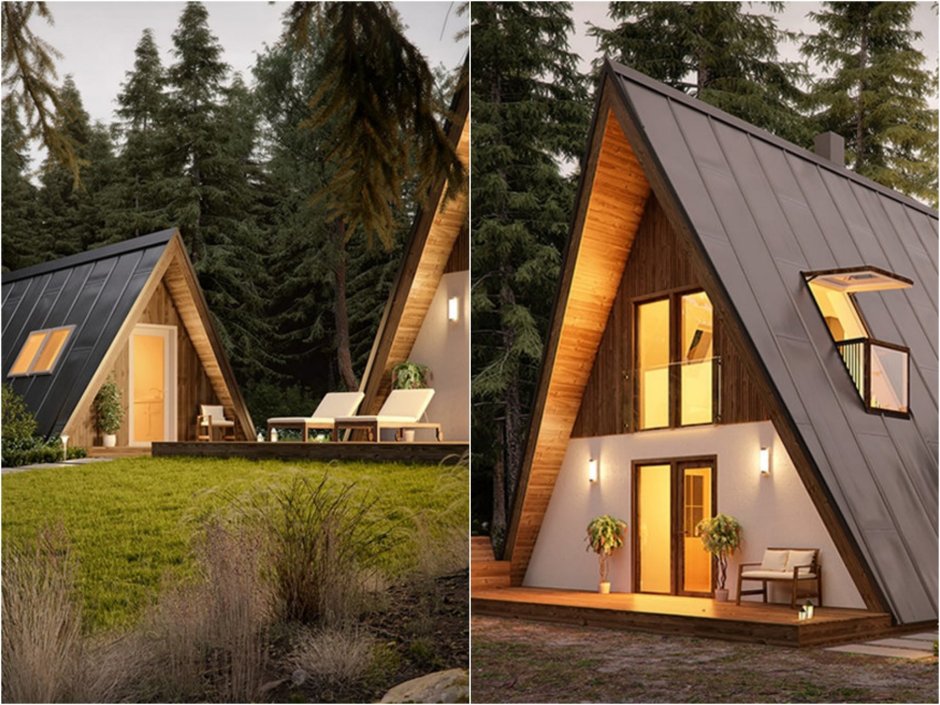 Тини Хаус с террасой