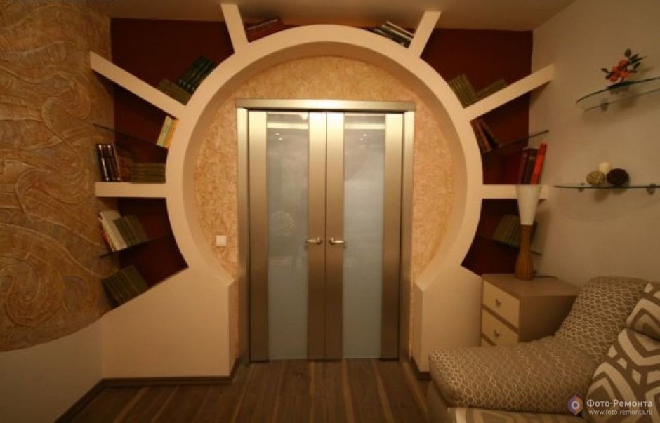 Арка с полочками