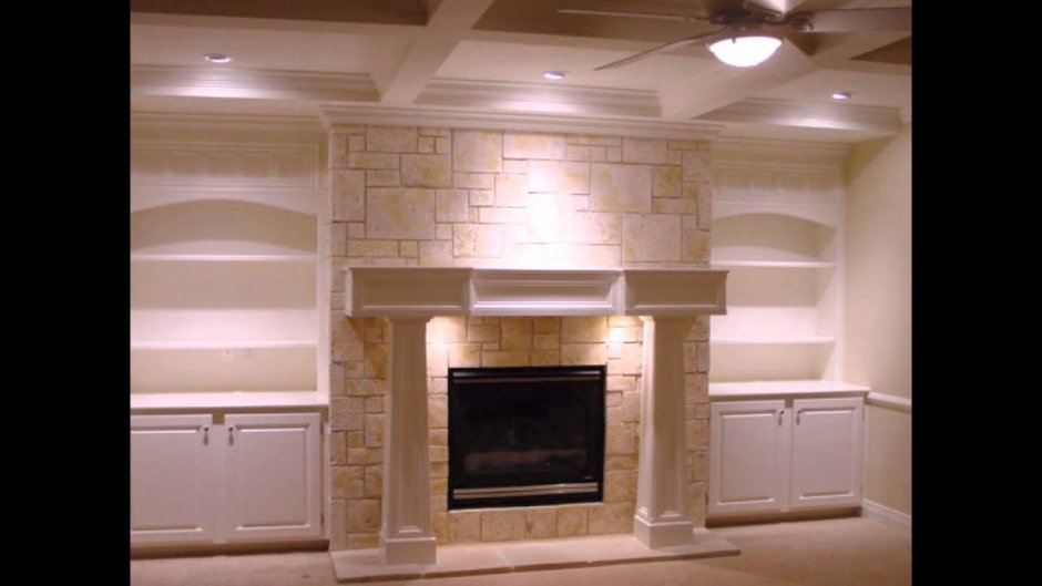 Отделка камина гипсокартоном