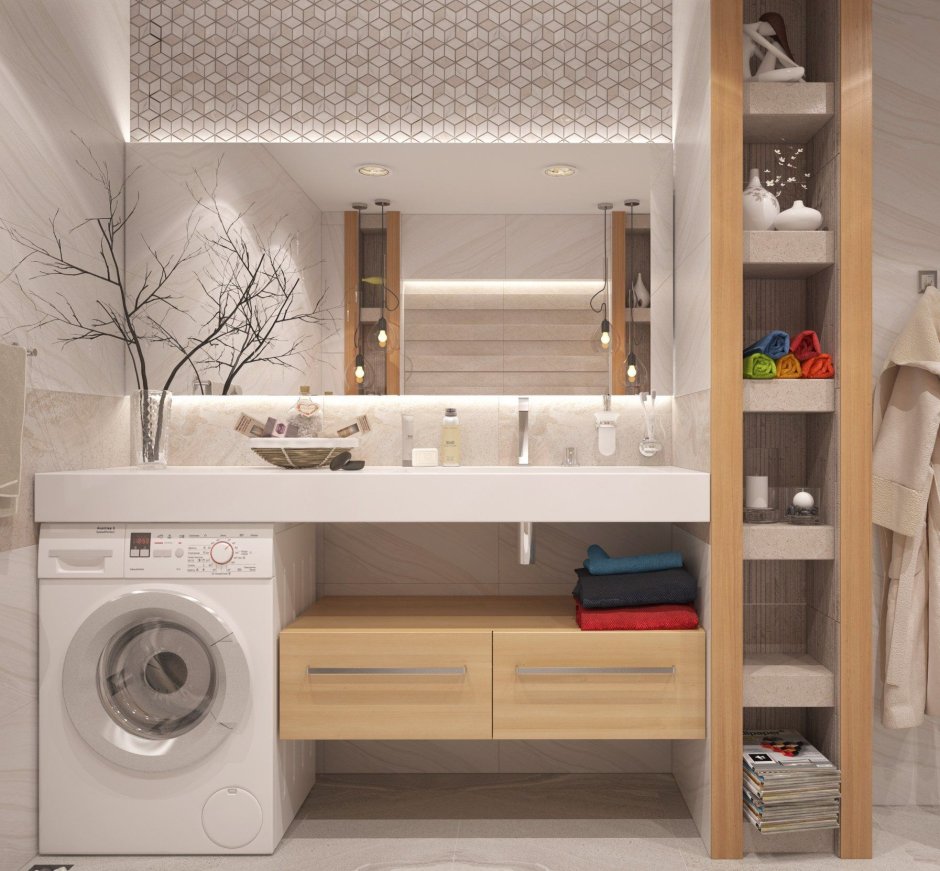 Ванная комната со столешницей