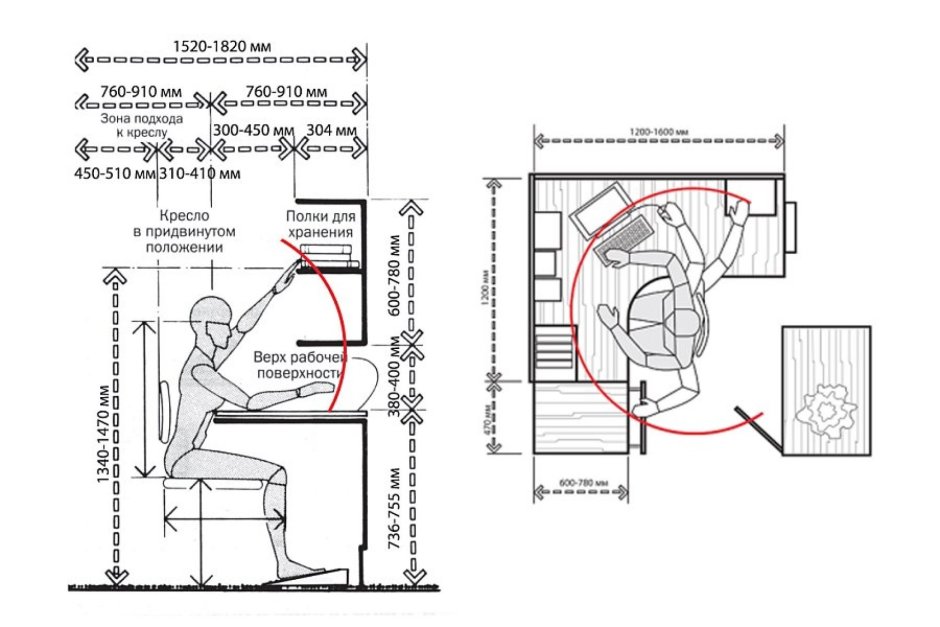 Эргономика обеденной группы