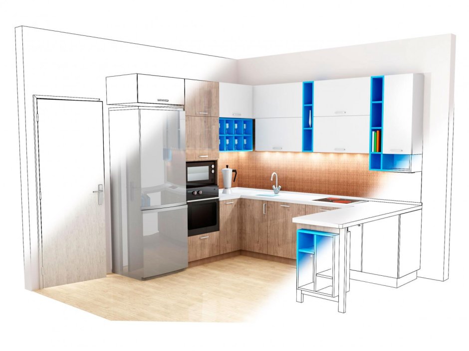 Эргономичная планировка кухни