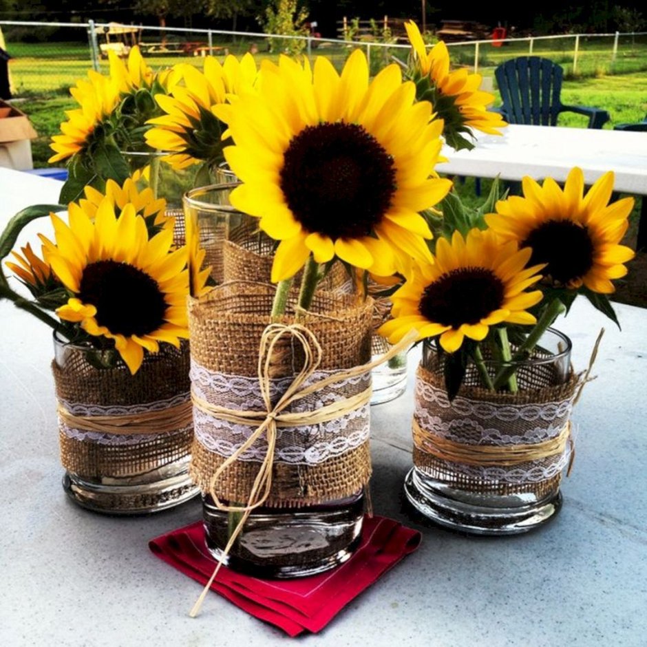 Подсолнух украшение