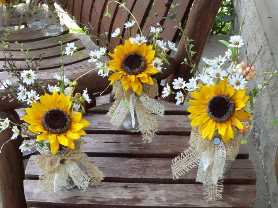 Подсолнух из бумаги венок