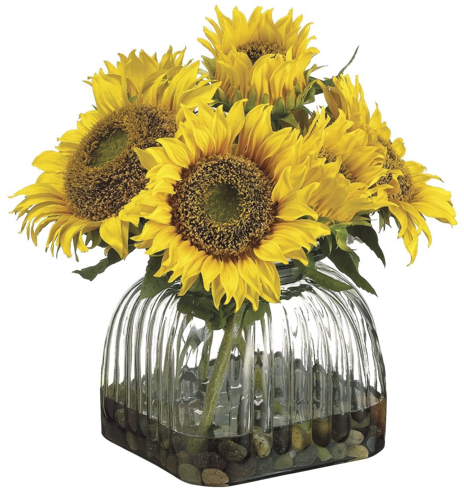 Букет из декоративных подсолнухов