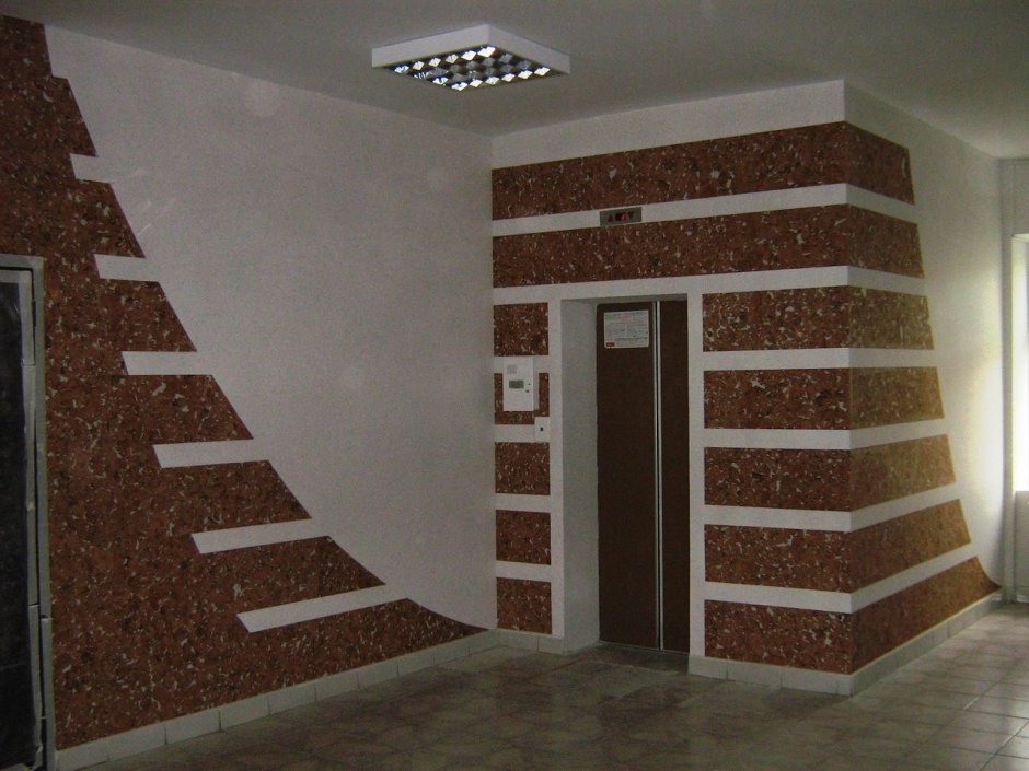 Декорирование стен пробкой