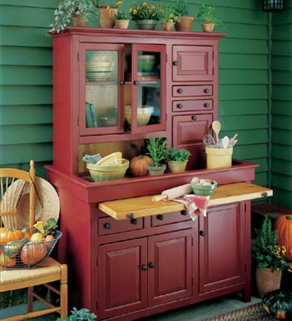 Кухонный буфет деревенский стиль