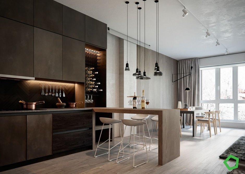 Барная стойка в классическом стиле