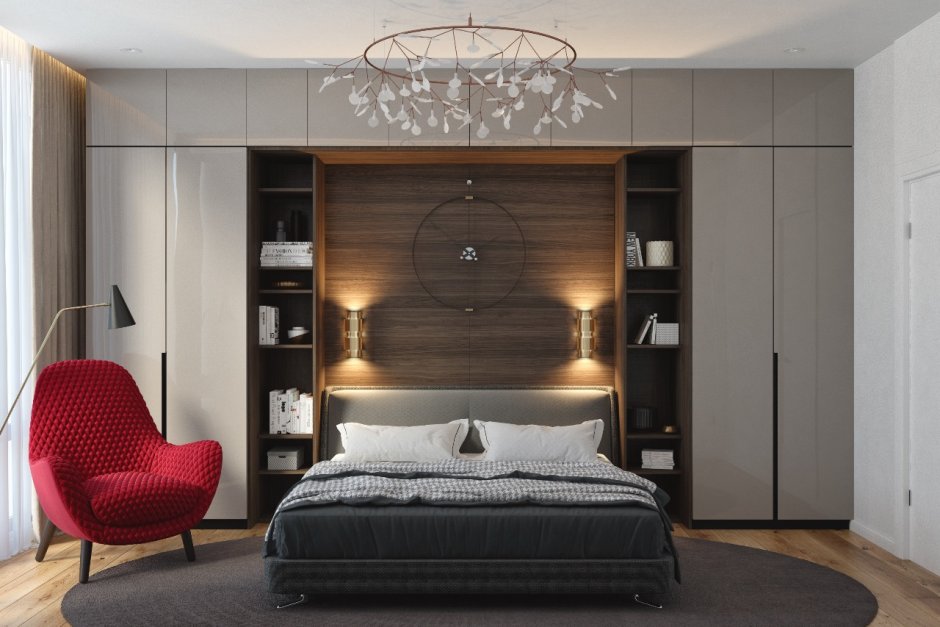 Интерьер спальни в современном стиле