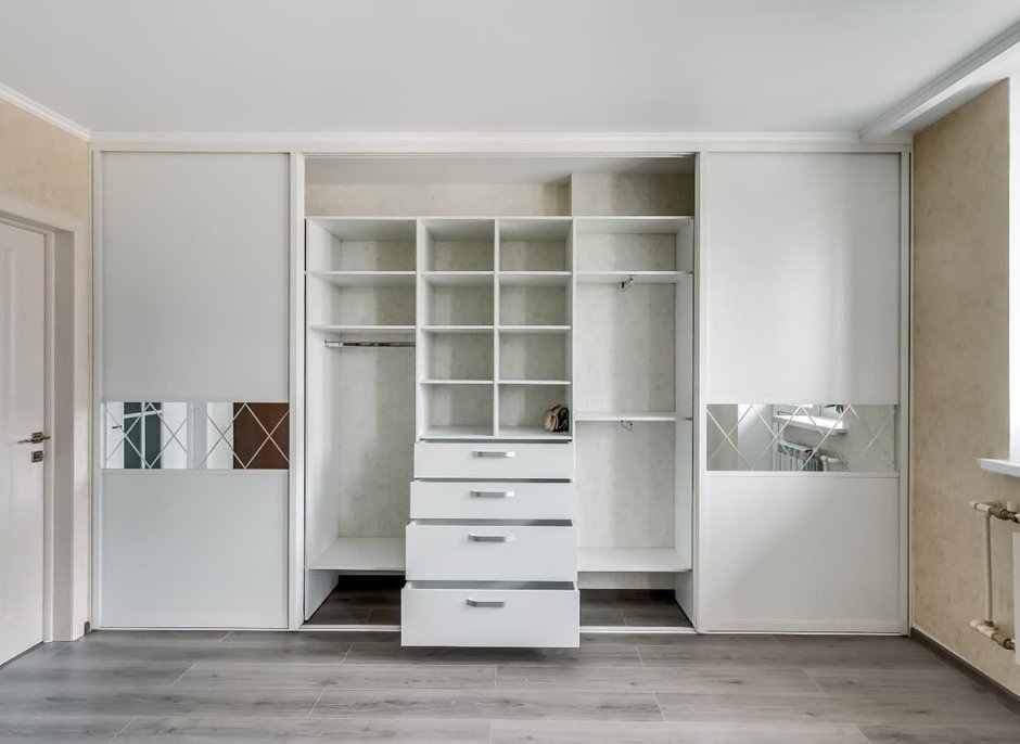 Шкаф Эггер белый премиум