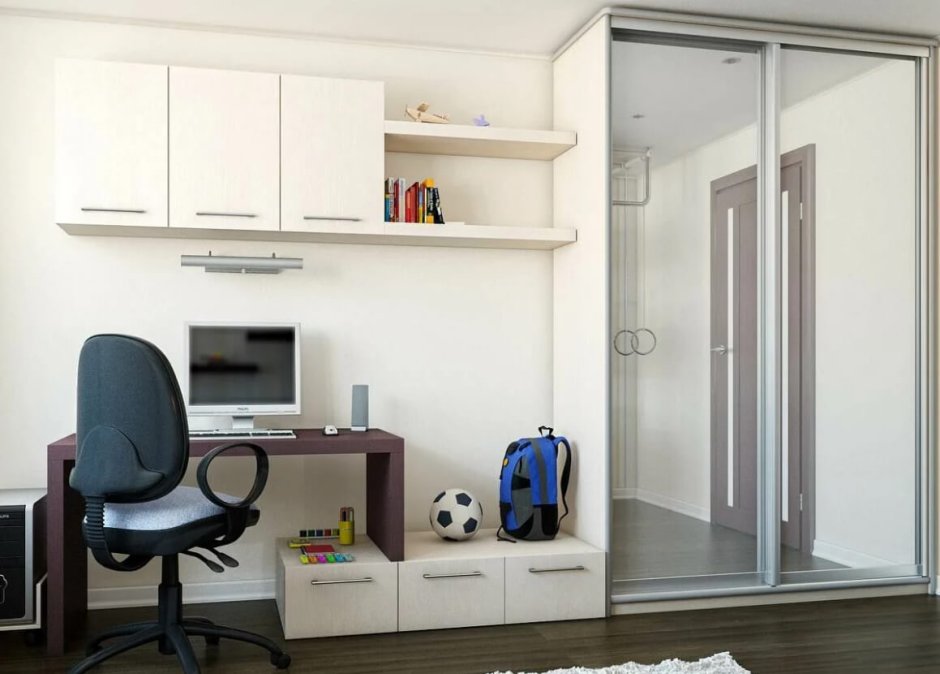 Стол встроенный в шкаф