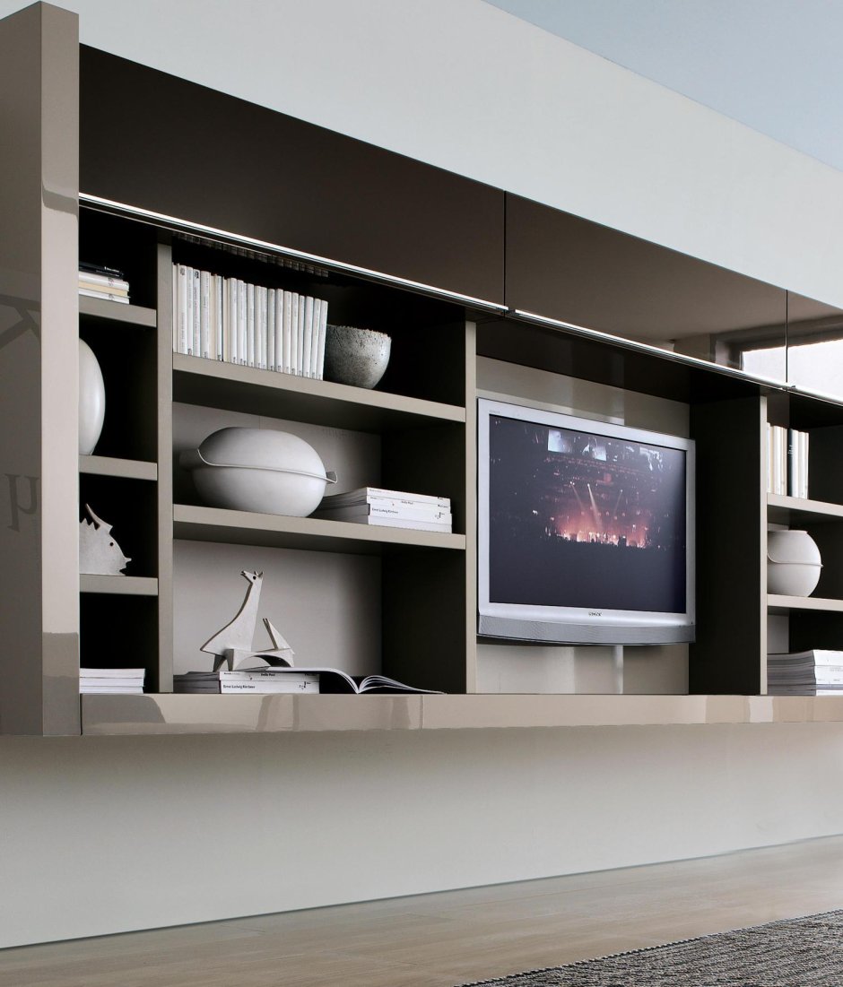 Подвесные стенки в гостиную