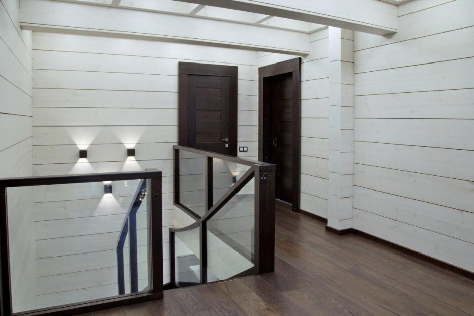 Перегородка из имитации бруса