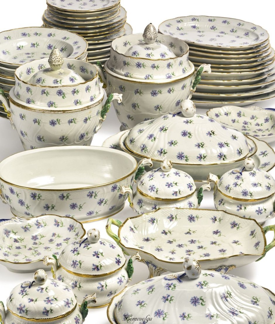 Столовый сервиз на 6 персон Carlsbad Фредерика охота зеленая 29 предметов